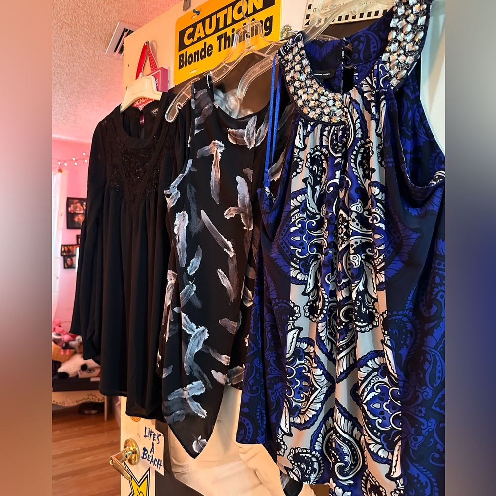 3x1 tops from Express and INC